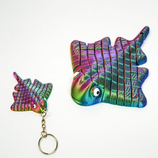 3D Printed Articulated Stingray Toy – Eco-Friendly Ocean Animal Gift - Image 3
