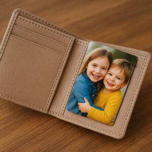 Personalized Metal Photo Card