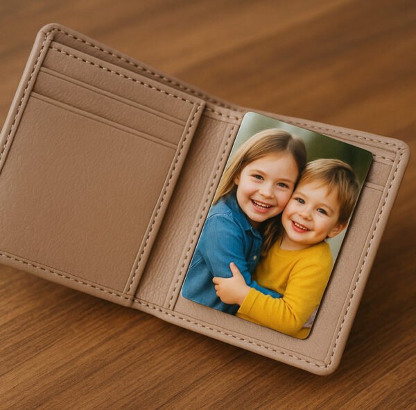 Personalized Metal Photo Card