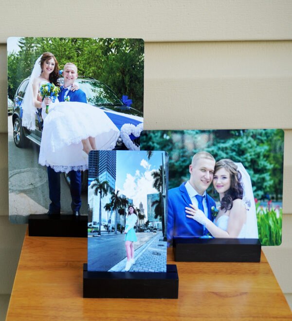 Custom Metal Photo Print with Black Wood Stand - Image 6