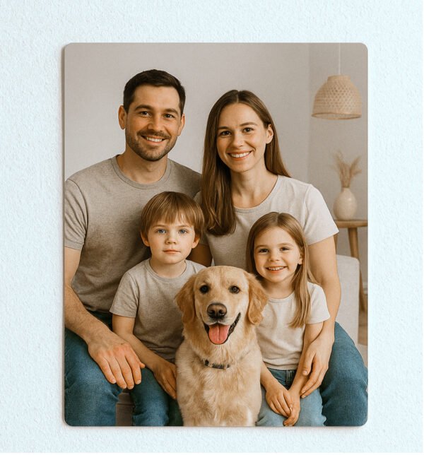 Custom Metal Photo Print with Magnetic Wall Mount - Image 2