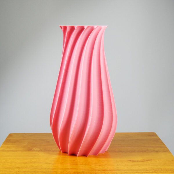 Modern 3D Printed Spiral Vase – Futuristic Home Decor in Multiple Colors - Image 3