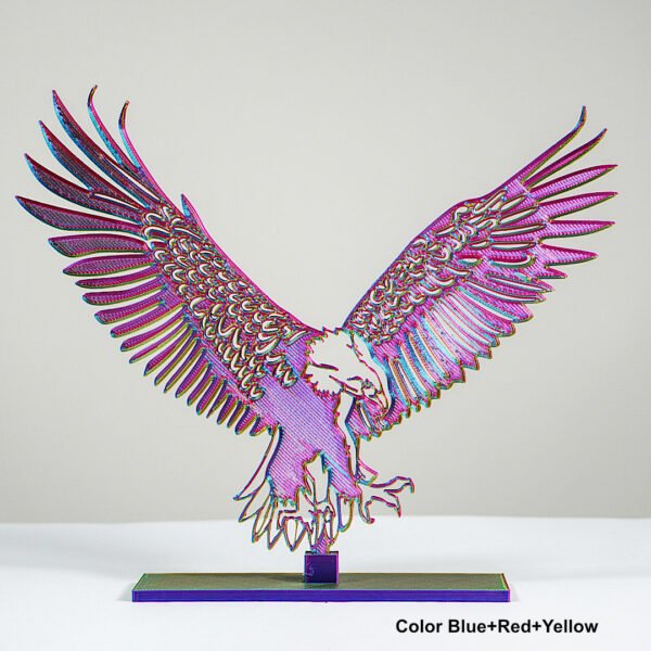 Eco-Friendly 3D Printed Eagle – Bioplastic Patriotic Decor - Image 3