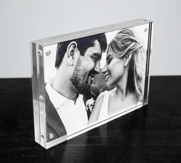 Custom Acrylic Photo Block – Personalized Floating Frame Gift - Image 4