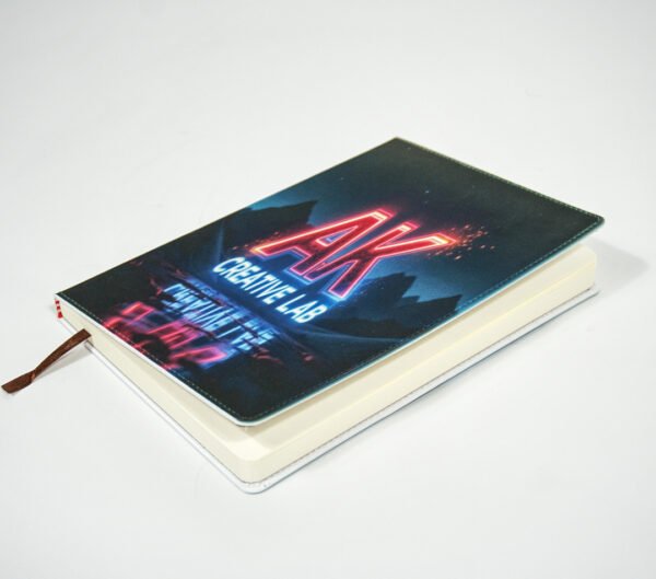 Personalized Faux Leather Photo Notebook – Double-Sided Custom Cover - Image 5