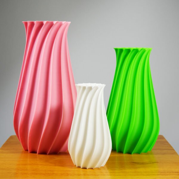 Modern 3D Printed Spiral Vase – Futuristic Home Decor in Multiple Colors - Image 6