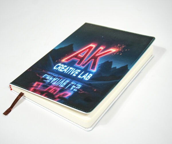 Personalized Faux Leather Photo Notebook – Double-Sided Custom Cover - Image 6