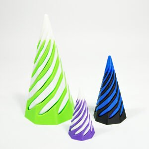 3D printed spiral cone toy