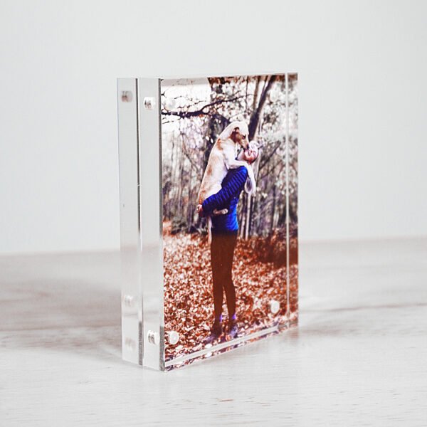 Custom Acrylic Photo Block – Personalized Floating Frame Gift - Image 2