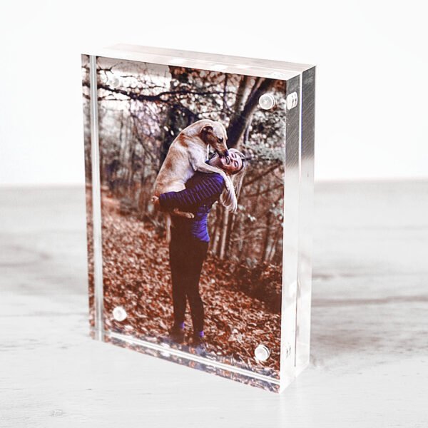 Custom Acrylic Photo Block – Personalized Floating Frame Gift - Image 5